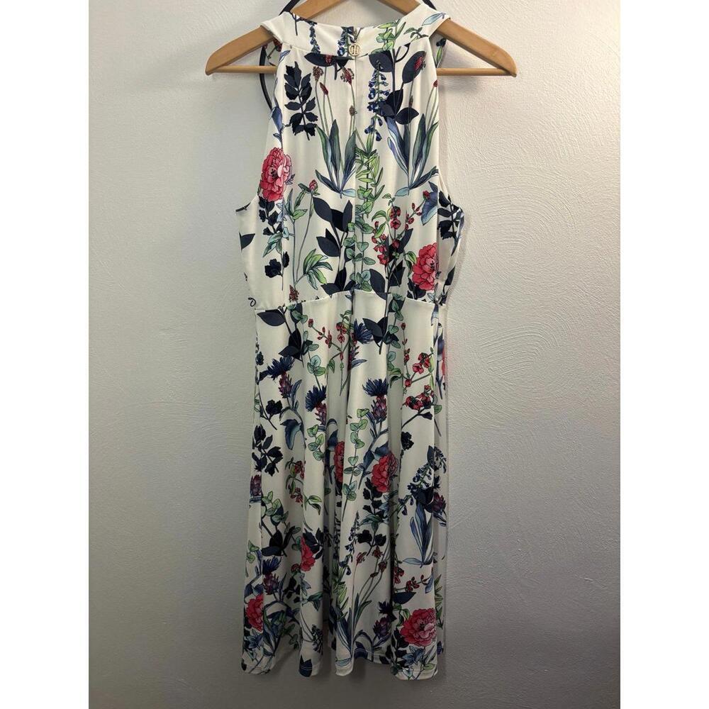 Tommy Hilfiger Halter High Neck Floral Dress Size 8 - Picture 2 of 9